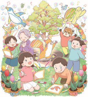 ＜整理券抽選会＞4.26春のまちフェスタ　動物ぬりえを動かそう