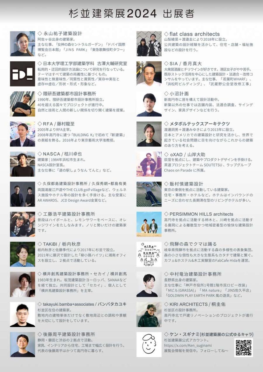 杉並建築展2024 あらわれる風景