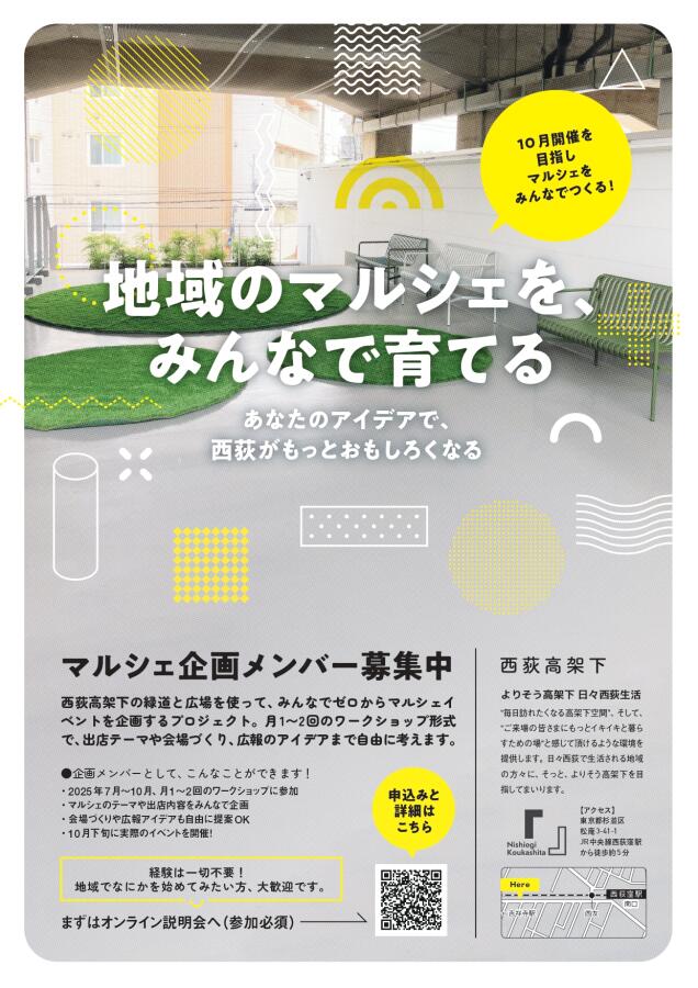 西荻高架下マルシェ企画メンバー募集
